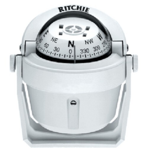 Ritchie Navigations Explorer Adjustable Bracket-Mount Compass  - White