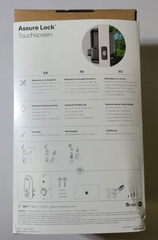 Yale Assure Lock Touchscreen - Matte Black