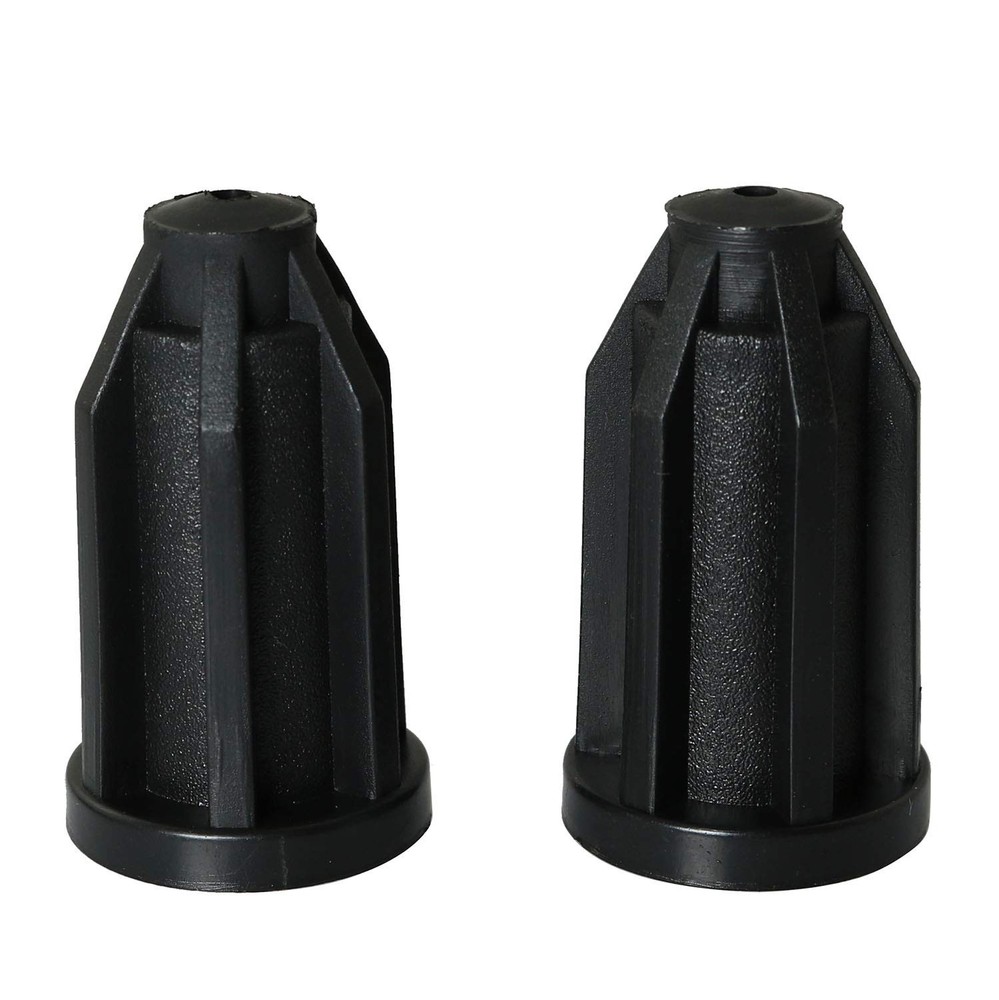 heyous 8PCS Plastic Caster Socket Sleeve Round Inserts, 7/16 inches, black