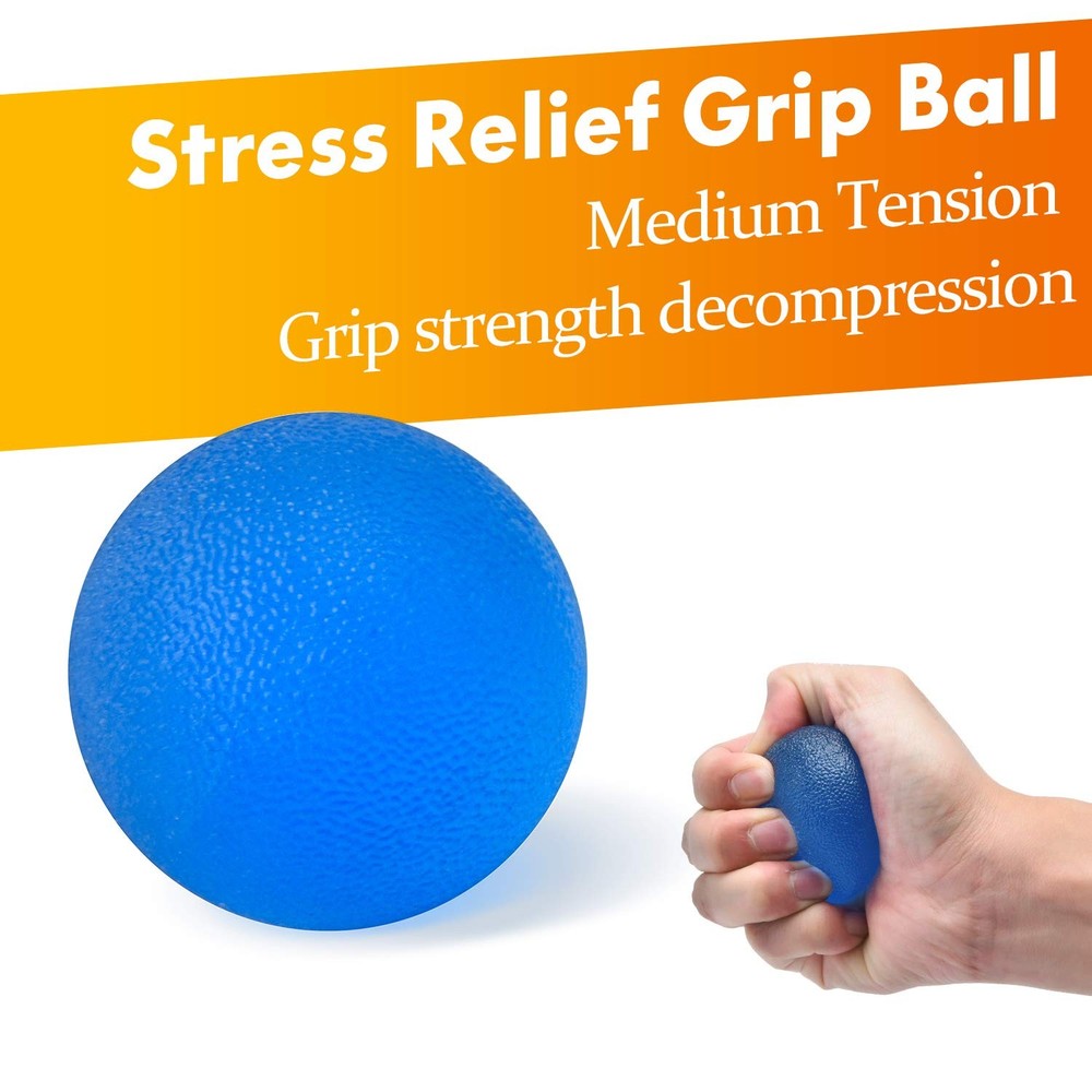 IMENSEAS Grip Strength Trainer 7 Pack Adjustable Hand Gripper, Finger Blue