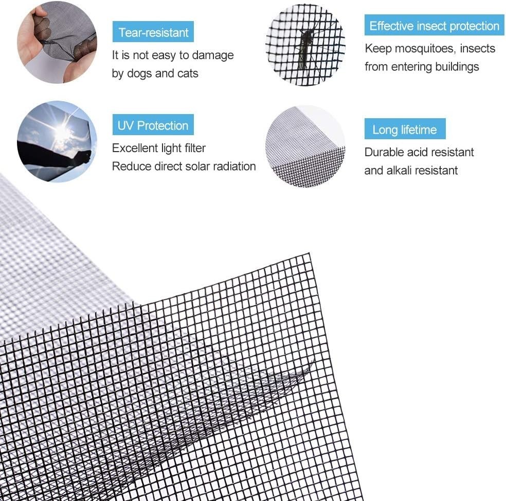 Fiberglass Window Screen Roll 48x100ft: Easy DIY Repair & Installation