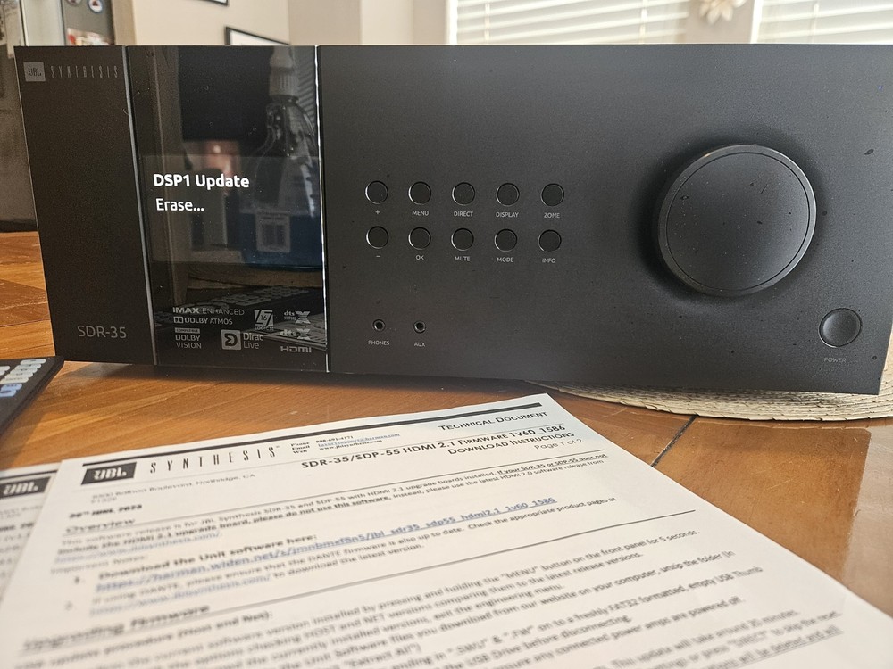 JBL Synthesis SDR35 AVR 16 channel Processor w DIRAC Live & DIRAC Bass Control