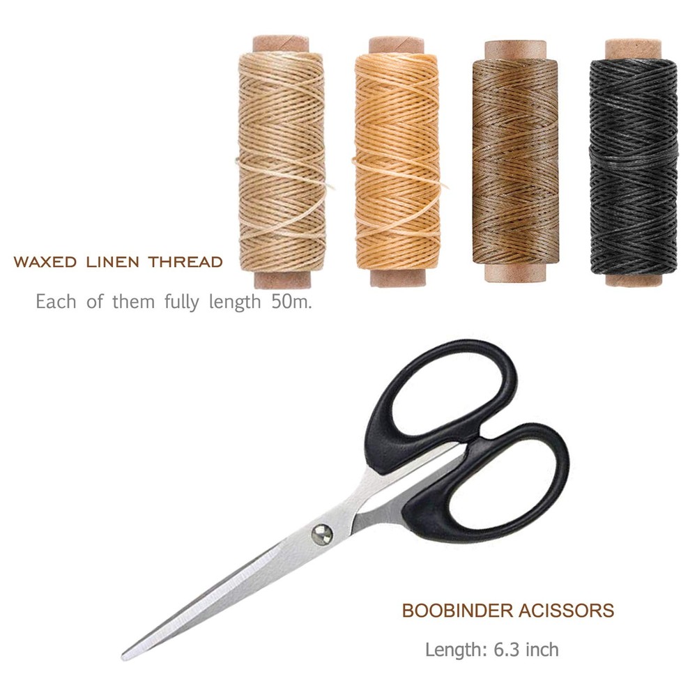 VENCINK Bookbinding Kits, Bookbinding Supplies Hand Book Binding Starter Tool...