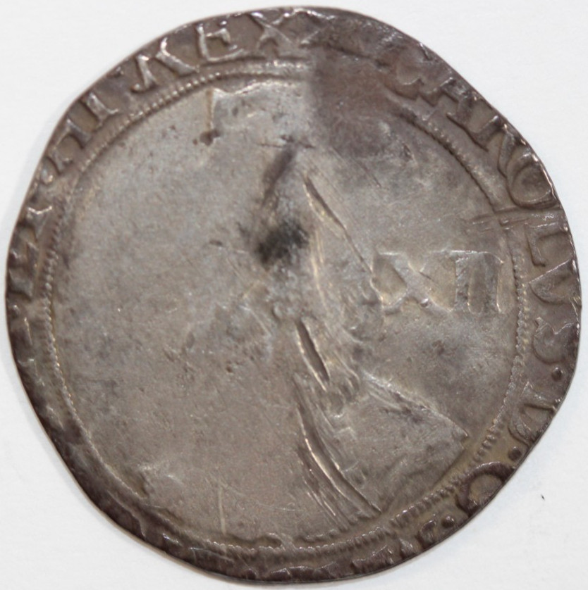 HAMMERED SILVER SHILLING COIN # 0207