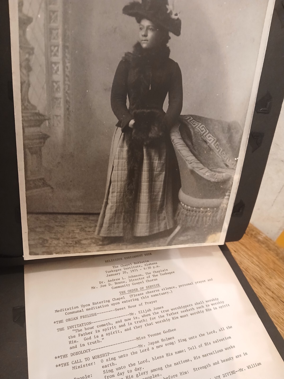 hbcu college* Rare Tuskegee Institute * SCRAPBOOK TUSKEGEE ALABAMA