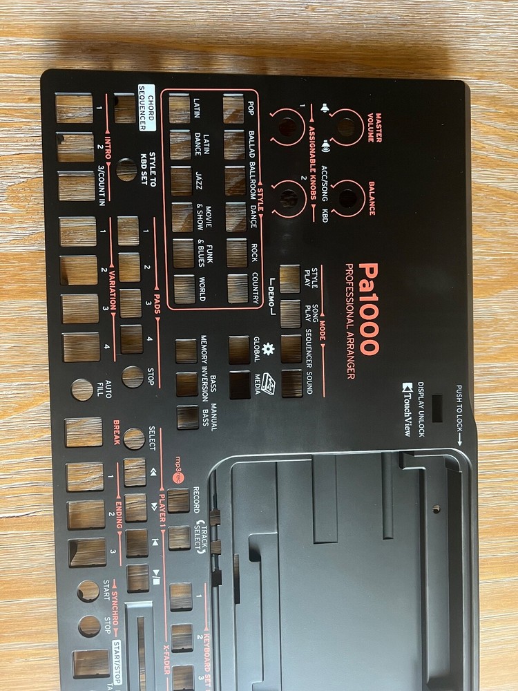 Korg PA1000 Top Panel