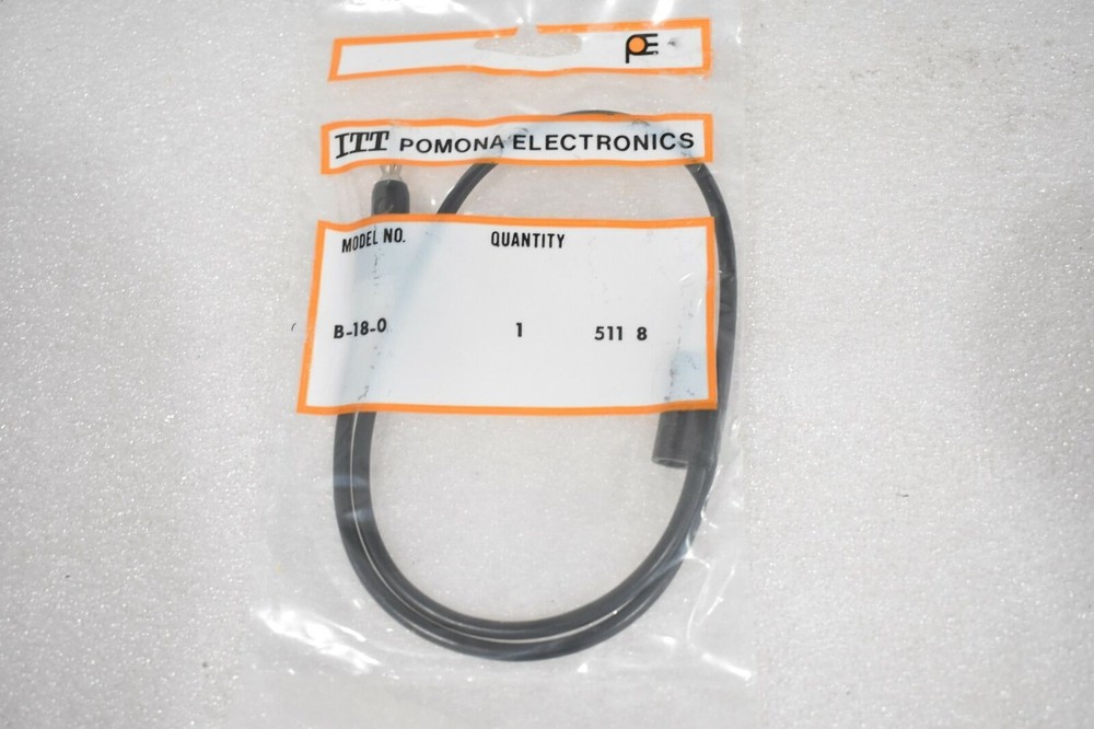 ITT POMONA ELECTRONICS B-18-0 Test Leads 18" Banana Plug Patch Cord
