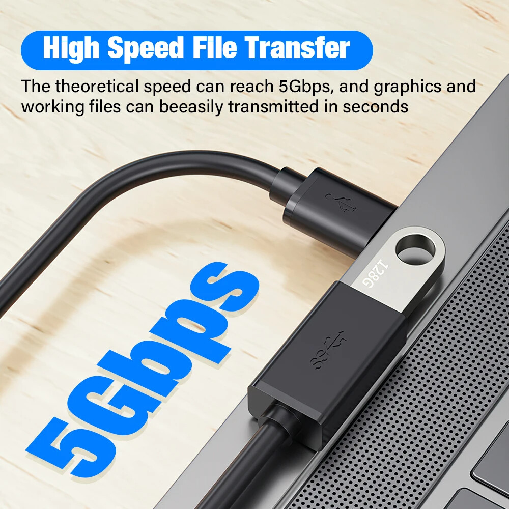 USB3.0 Extension Cable High Speed Extender Cord Adapter TypeA Male to Female LOT