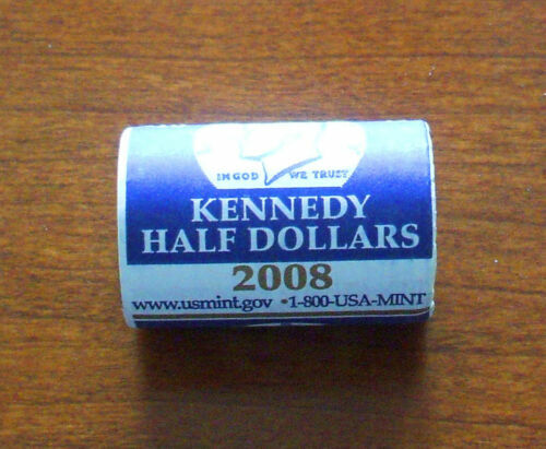 2008 KENNEDY Roll - "P" Uncirculated 2008 HALF Dollar ROLL - From Mint Box 💥💥
