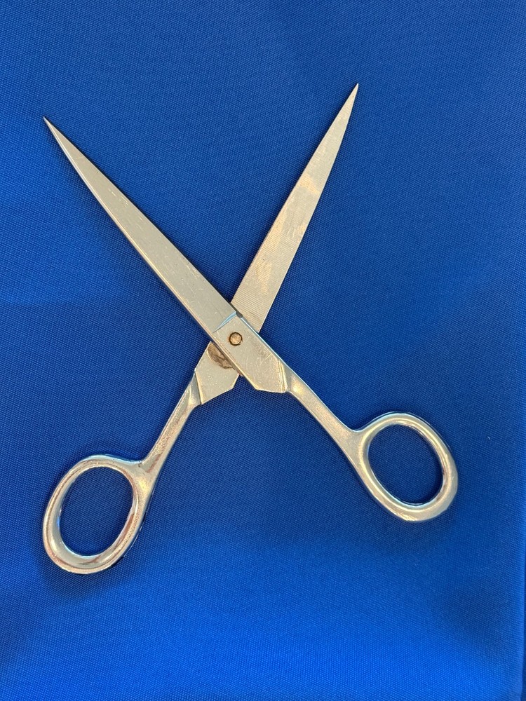 Vintage COMPTON COLT MADE IN USA 8" sharp Straight Shears Scissors