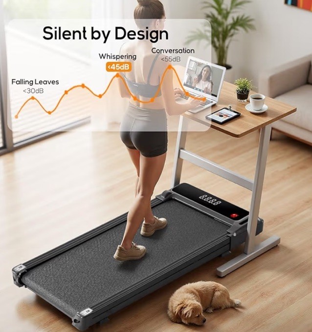 ✅NEW! Portable Compact Electric Walking Treadmill with Remote Control