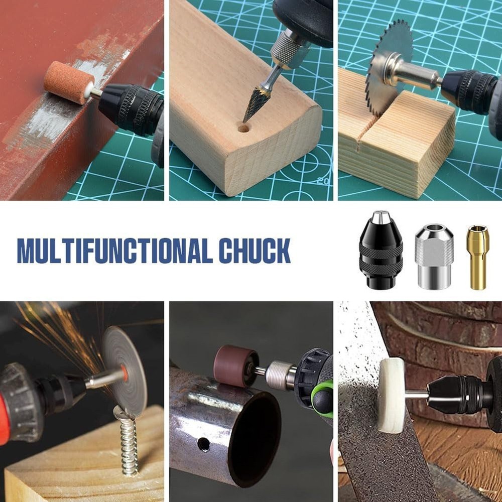 Increased Efficiency Drill Chuck Collet Set M8x0.75mm Drill Chuck DIY Projects