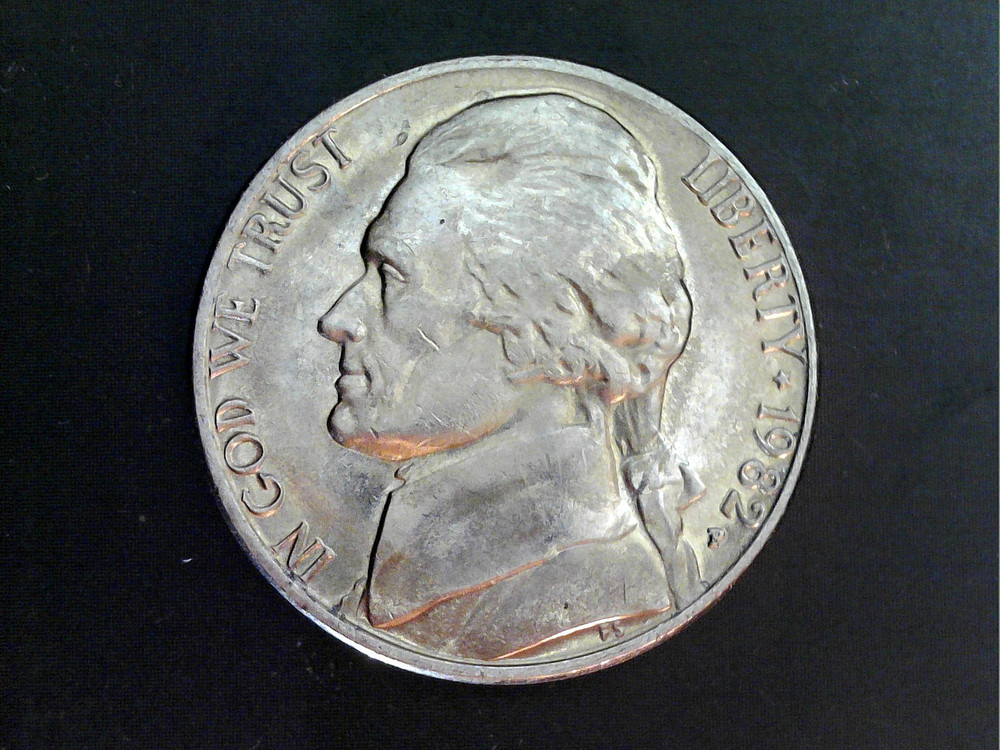 1982 P&D Uncirculated Jefferson Nickel Set.