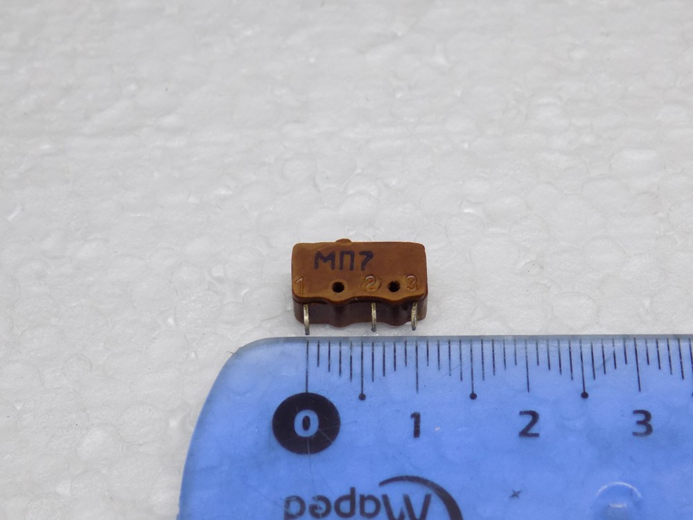 2x MP7 MP-7 (МП-7) Microswitch 250V 0.5A Push Button USSR