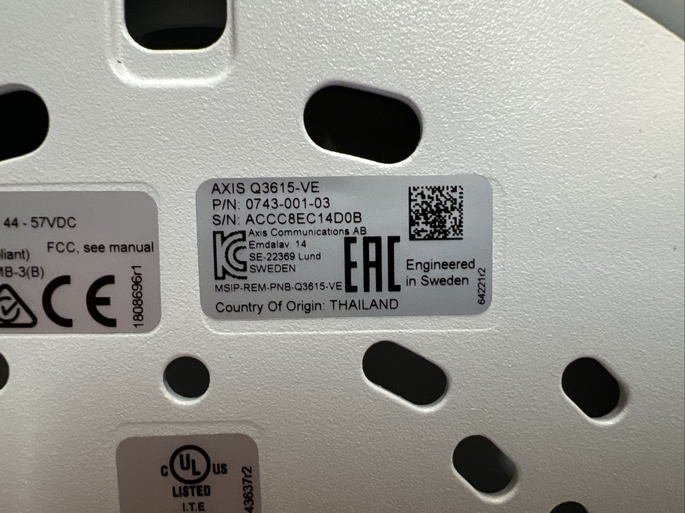 AXIS Q3615-VE PTZ Network Camera