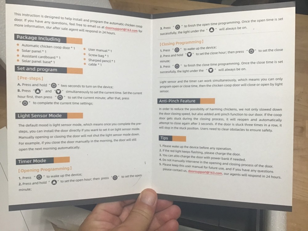 Solar Chicken Coop Automatic Door
