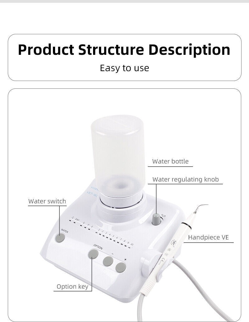 Dental Ultrasonic Piezo Scaler Handpiece Tip Bottles Fit EMS Cavitron Woodpecker