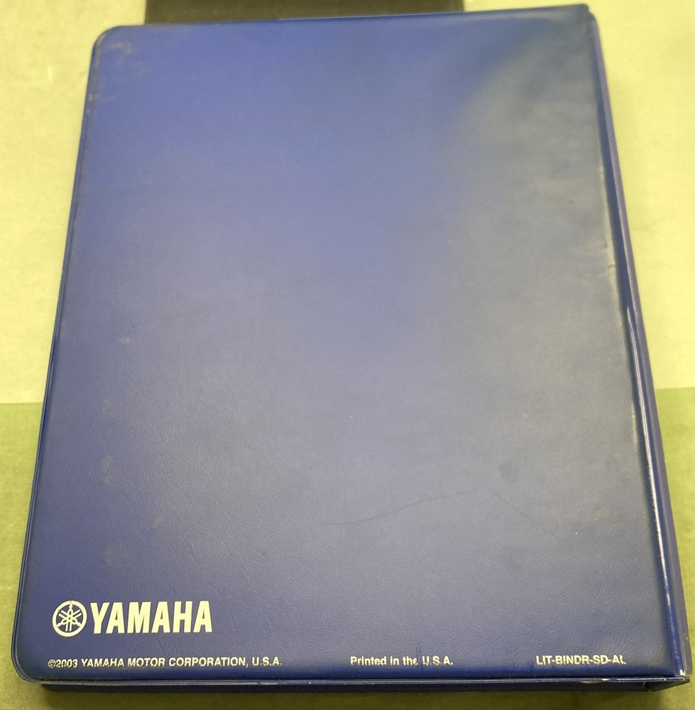 Set of 4 Genuine Yamaha LIT-BINDR-SD-AL Service Data Reference Binders
