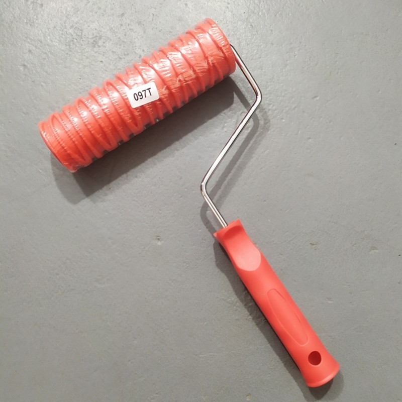 7 Paint Roller Portable Grain Pattern Paint Rubber Roller Wall Decoration Tool