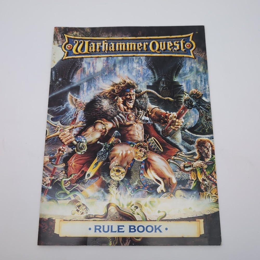 Vintage Warhammer Quest Rulebook - 1995 Games Workshop OOP EX Shape