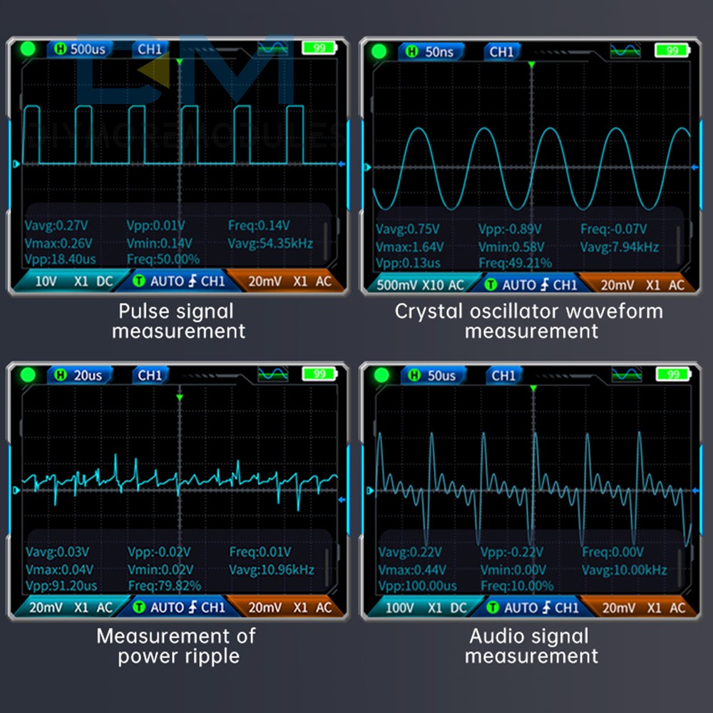 FNIRSI 2C23T Handheld Digital Oscilloscope Multimeter Function Signal Generator