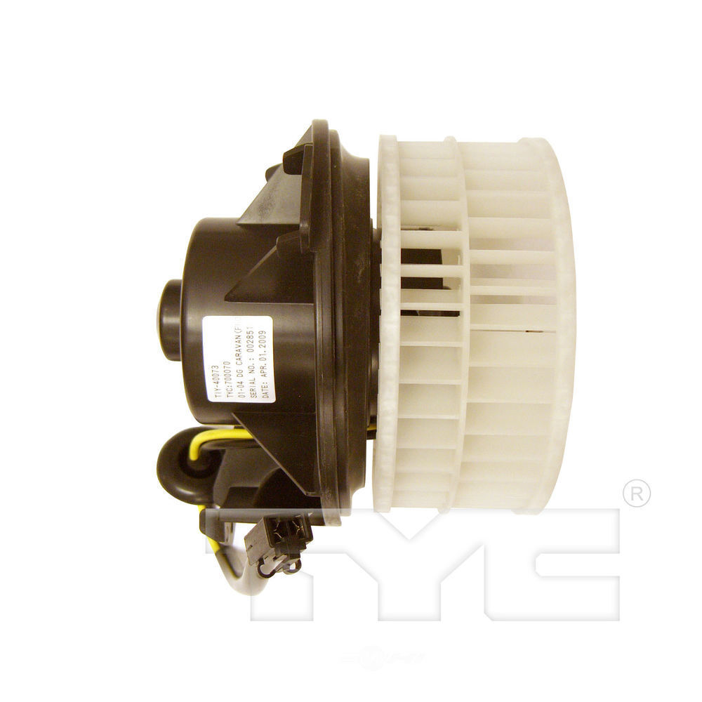 New Blower Mtr w/Wheel TYC 700070