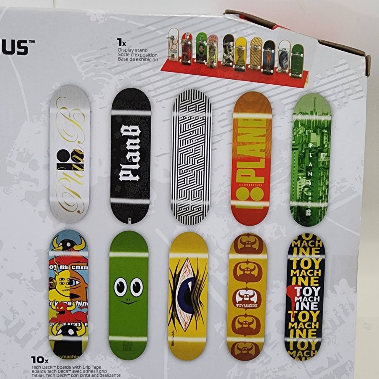 Tech Deck Ultra Pro Bonus 20-Pack Plan B Toy Machine Felipe Gustavo Sky Brown