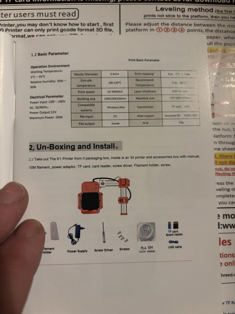 Easy Thread Mini 3D Printer