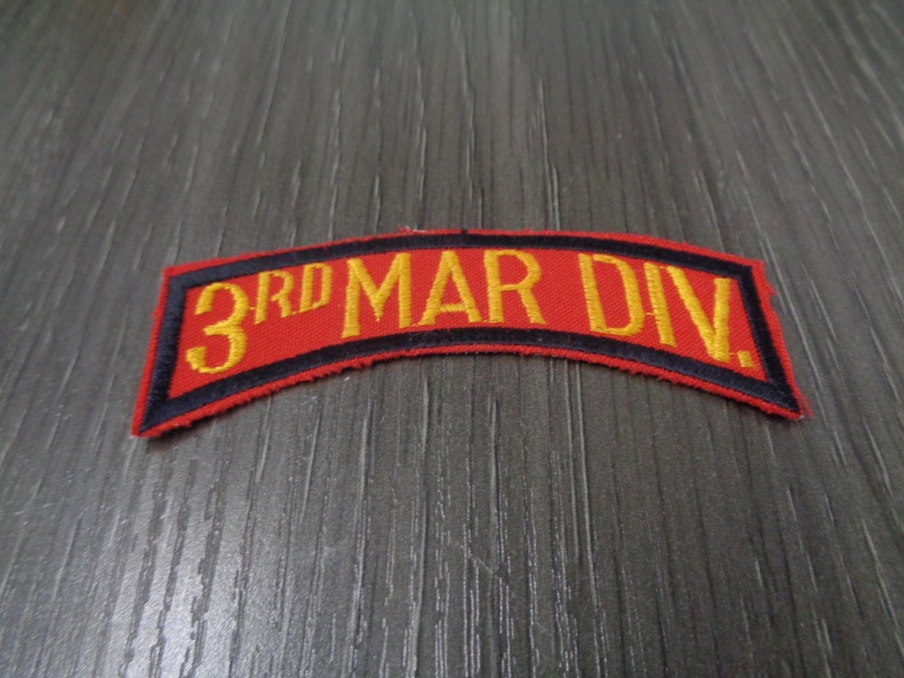Marine Corps - 3RD MARINE DIVISION- Shoulder Tab/Scroll PATCH