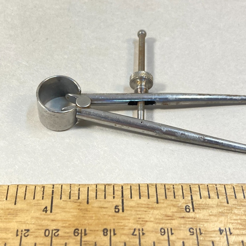 Starrett Inside Caliper Spring Hinge 4 1/4" Round Leg USA