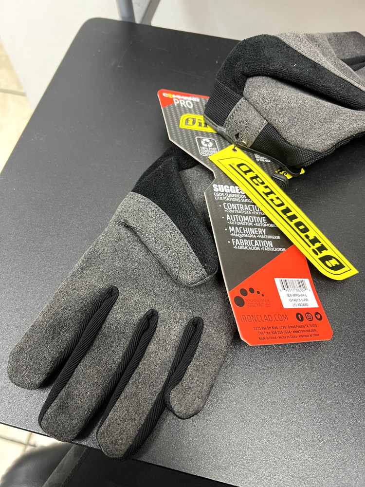 Ironclad Command Impact Gloves Black/Gray L 1 pair