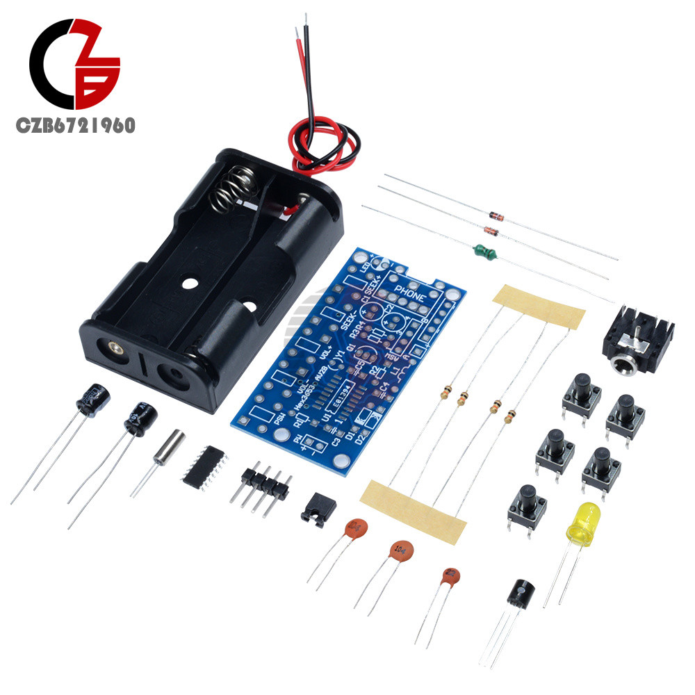 Wireless Stereo FM Radio Receiver Module PCB DIY Electronic Kits 76MHz-108MHz