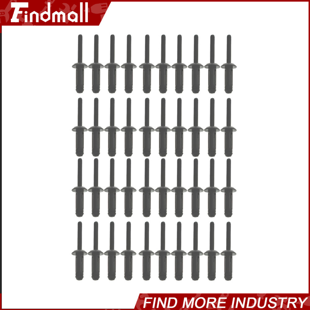Findmall 41 Pack Assorted Plastic Riveter Rivet Gun Set Hand Tool W/ 40 Rivets