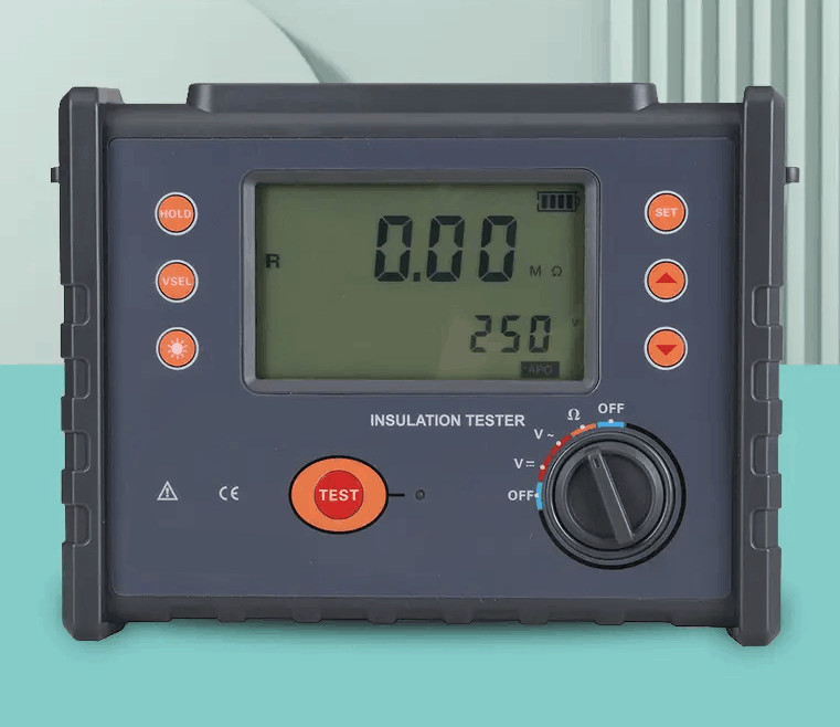 Digital Insulation Resistance Tester with Data Storage 500 Groups 2500V 200GΩ