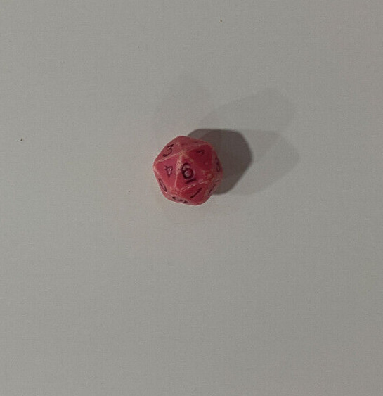 Dungeons and Dragons Opaque Pink d20 D&D