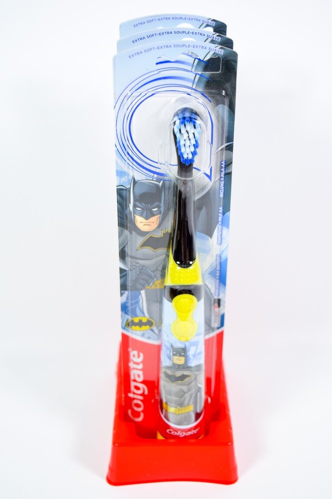 Colgate BATMAN Electric Vibrating Toothbrush Extra Soft 4.4oz Colgate Toothpaste