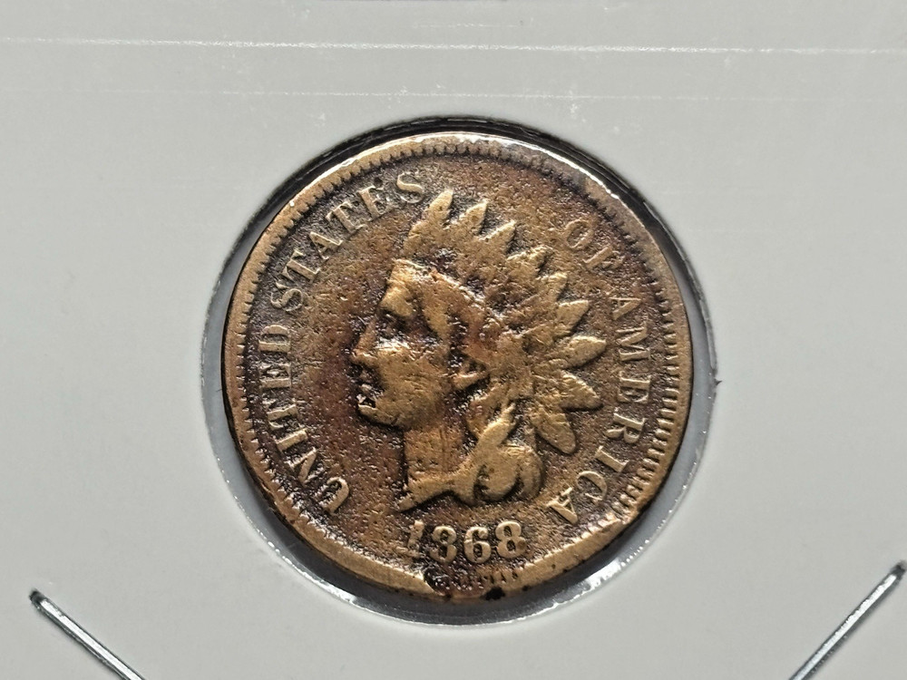 1868 Indian Head One Cent - Semi Key Date - Better Condition