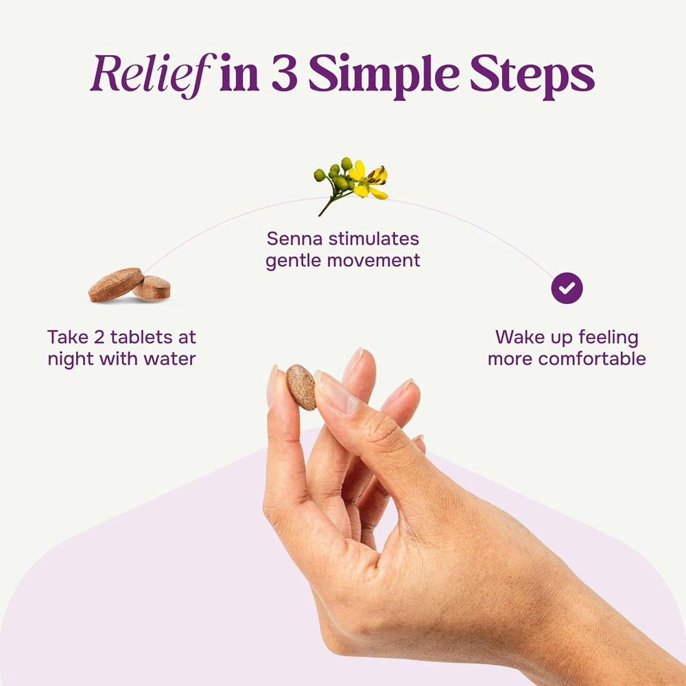 Ciruelax Maximum Relief Laxative Tablets with Natural Senna for Occasional Cons