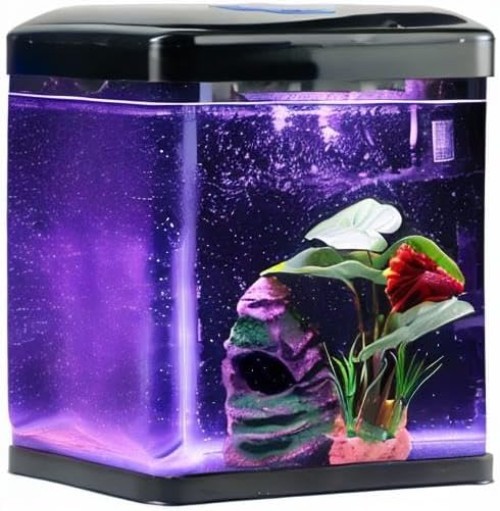Self Cleaning 2 Gallon Betta Fish Tank Kit