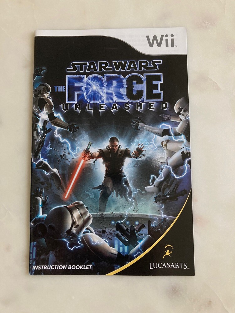 Star Wars:  The Force Unleashed  |  Wii  |  Manual Only