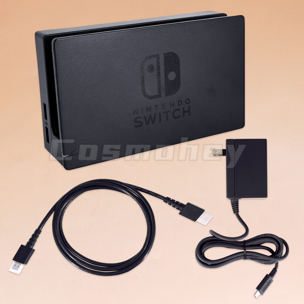 Original Nintendo Switch Charging Dock + HDMI CABLE + AC Adapter Power Cable Set