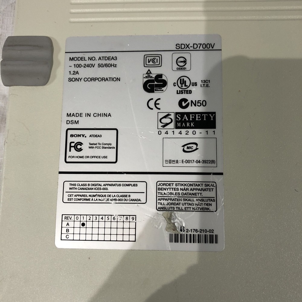 Sony ATDEA3 External Tape Drive