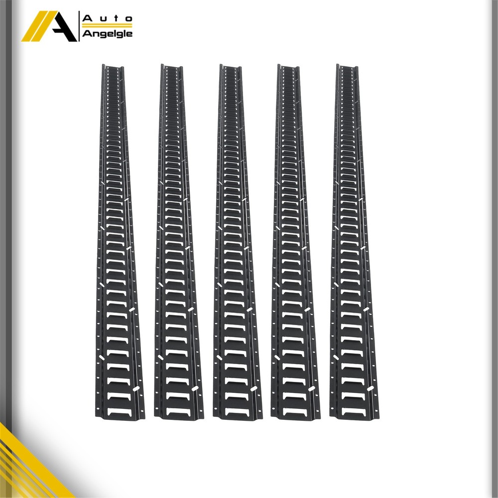 5 Pack 8' E Track Tie Down Rail Kit For Garages Vans Trailers Tie Downs