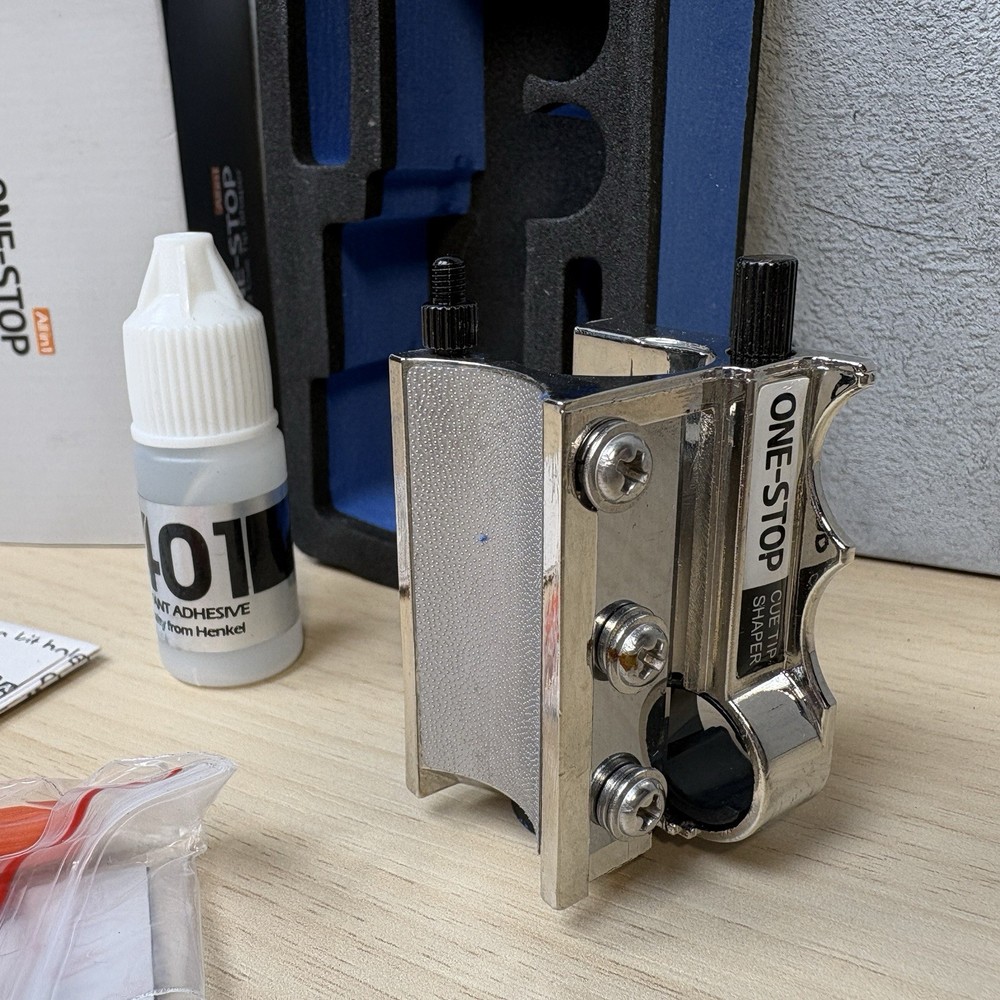 One-Stop Pool Cue Tip Shaper