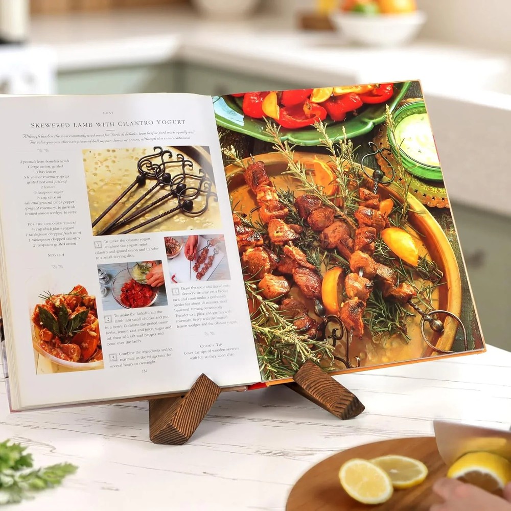 Wooden Cookbook Holder