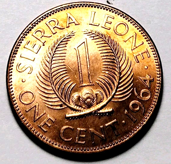 Sierra Leone Cent, 1964 BU/UNC C25-363