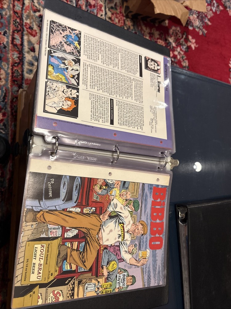 Comic Book Bio Binder