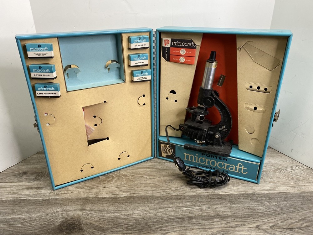 Vintage Porter Science Microcraft Microscope Lab No. 2105