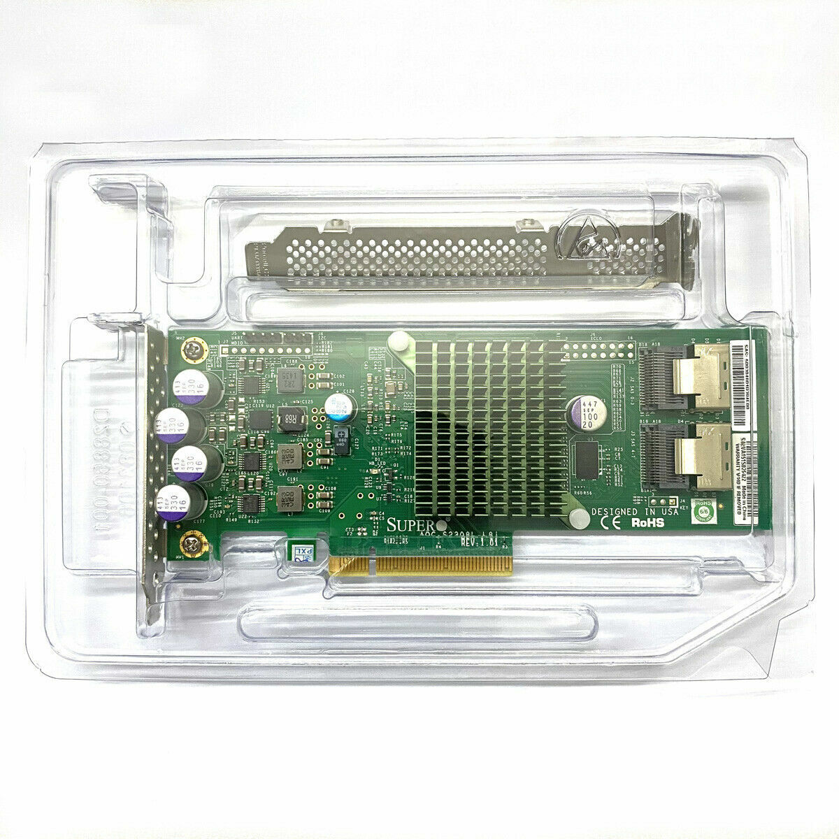 SuperMicro 9207-8I P20 8 Ports IT Mode PCIe 6Gb/s + 2*90CM SFF8087 SATA Cable US