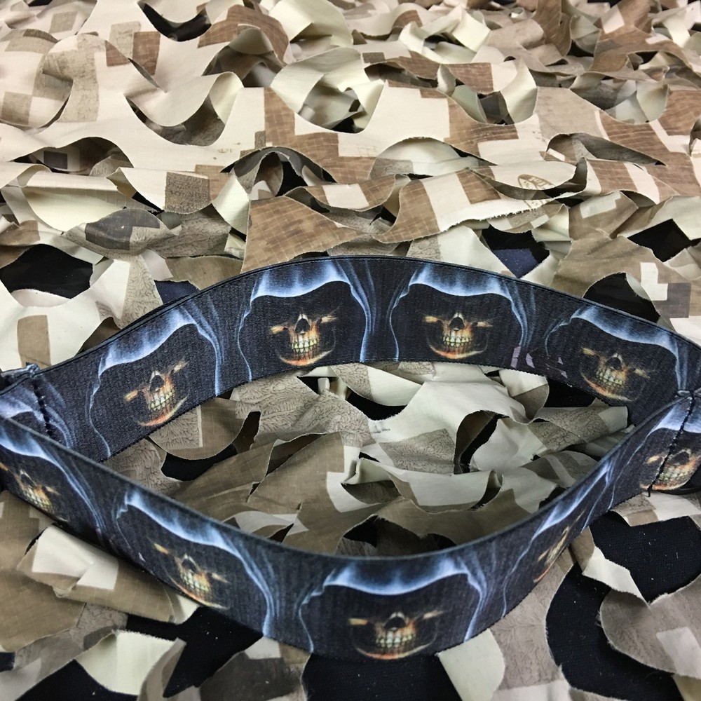 NEW KM Paintball Universal Mask Goggle Strap - The Grim Reaper